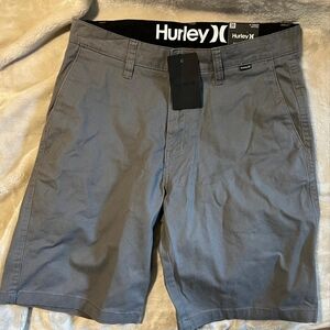 Hurley Men's Grey Walk Shorts, Size 30 - NWT, Sleek & Versatile
